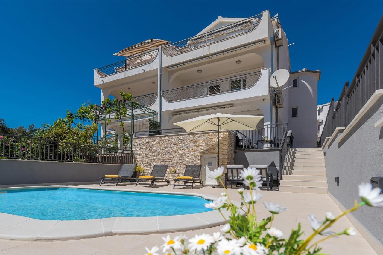 Villa Seaview With Pool - Apartment Cotton トロギール エクステリア 写真